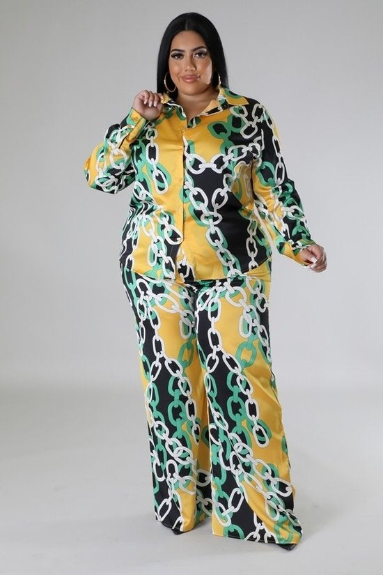 The Averie Lounge Plus Size Pant Set